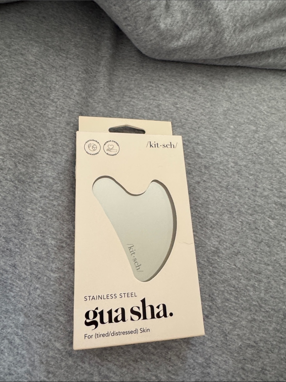 Kitsch Stainless Steel Gua Sha - Silver